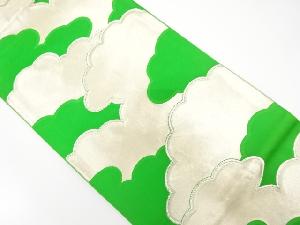 アンティーク　雲模様織り出し袋帯（着用可）